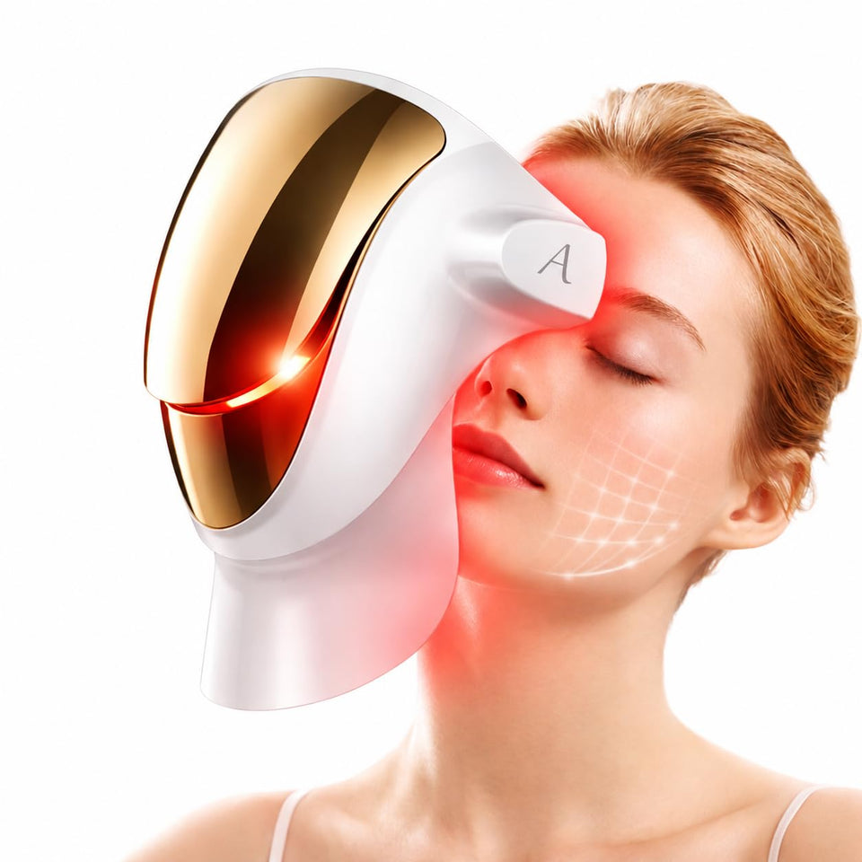 Aphrona Halo front view showing full-face LED coverage and comfortable fit