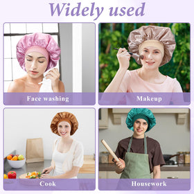 Aphumedc bonnet used during skincare routine protects hair from products