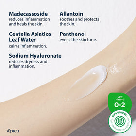 A'PIEU product held in hand to show 1.69 fl oz scale, clarifies portable size benefit