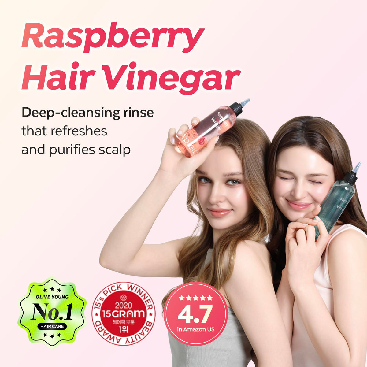 A'PIEU label close-up highlighting product name and usage benefits for scalp clarity