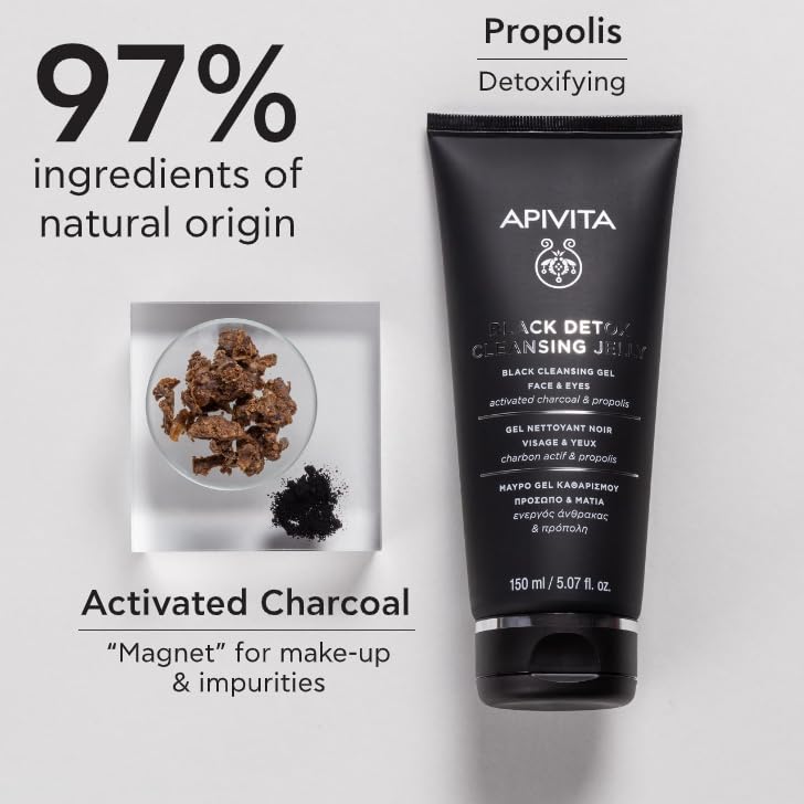 Apivita pump dispensing gel into hand, demonstrating easy application benefit