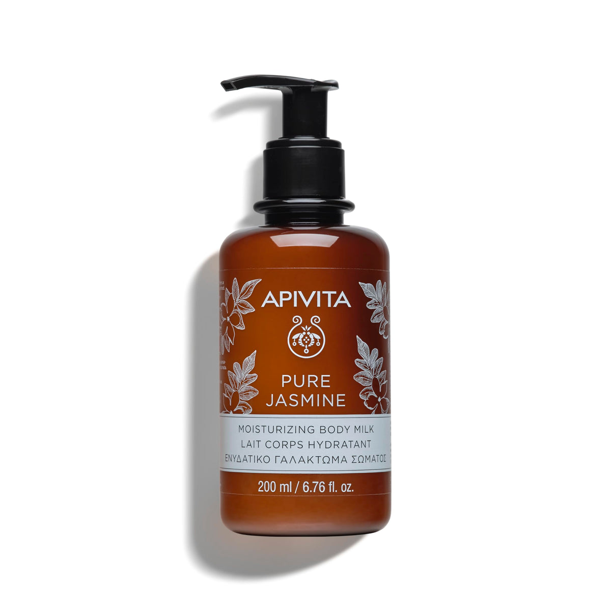 Apivita bottle front packaging showing Pure Jasmine label and size benefits