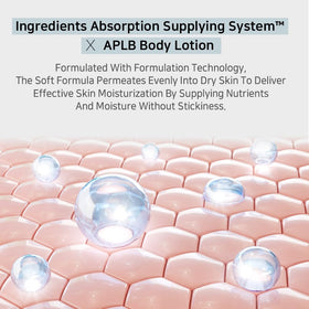 APLB being applied to an arm demonstrating smooth, moisturizing effect