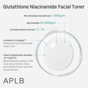 APLB pouring toner into hand demonstrating easy application and immediate hydration