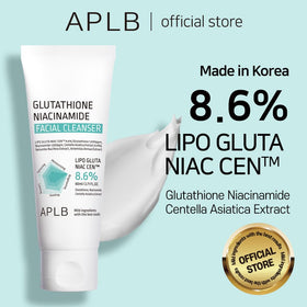 APLB cleanser foam texture on fingertip highlighting gentle lather and easy spreadability for comfortable cleansing