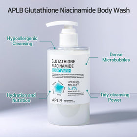 APLB product in shower with water splash, suggests effective daily cleansing