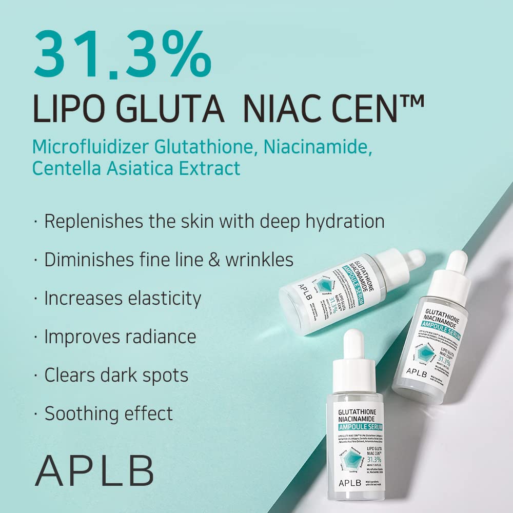 APLB ampoule texture on hand demonstrating lightweight hydration and fast absorption