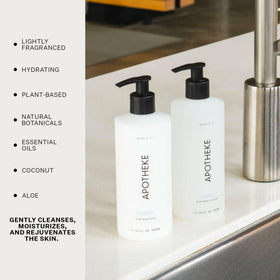 APOTHEKE Canvas close-up label detail highlighting fragrance notes and premium branding