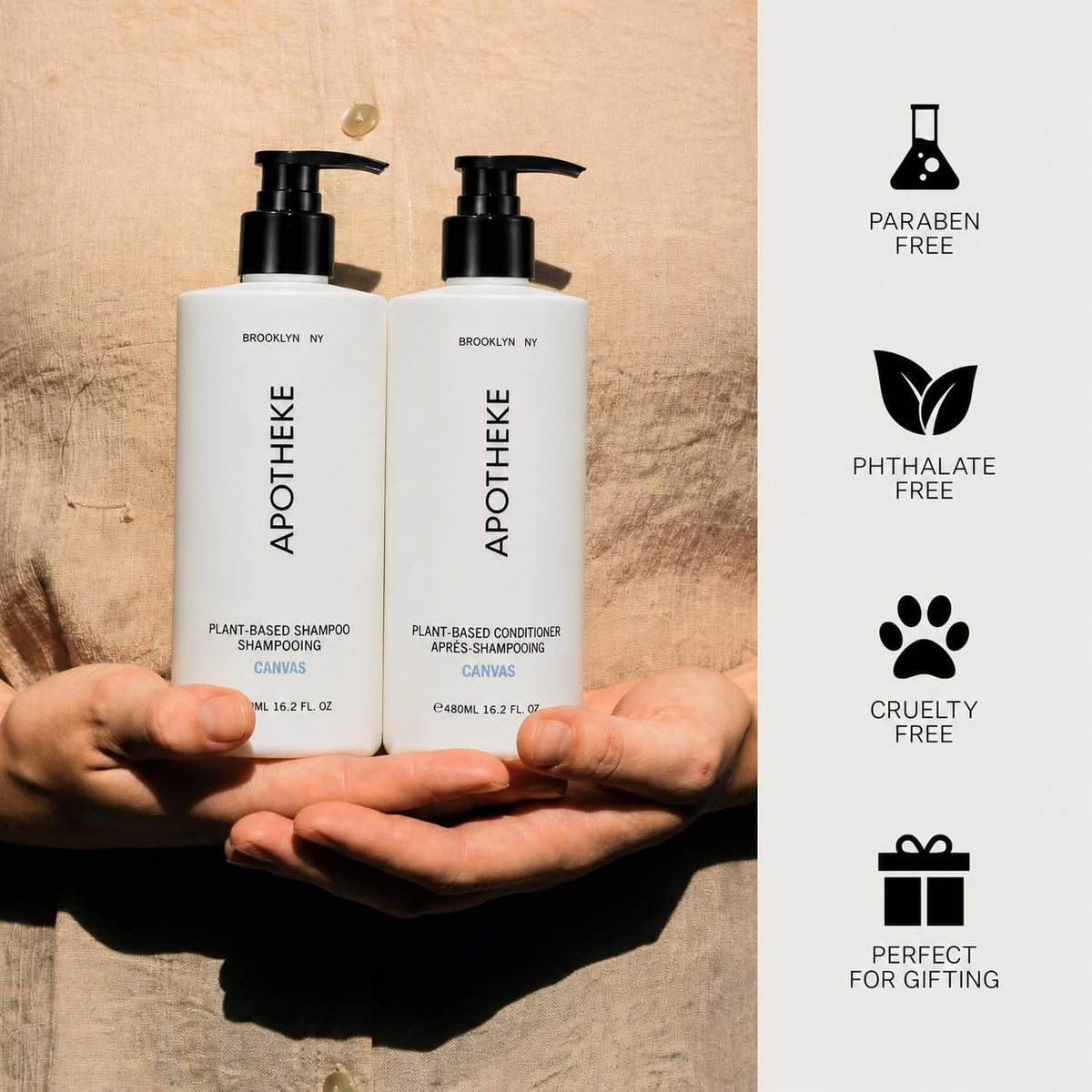 APOTHEKE conditioner cream close-up, nourishing finish for softer detangling