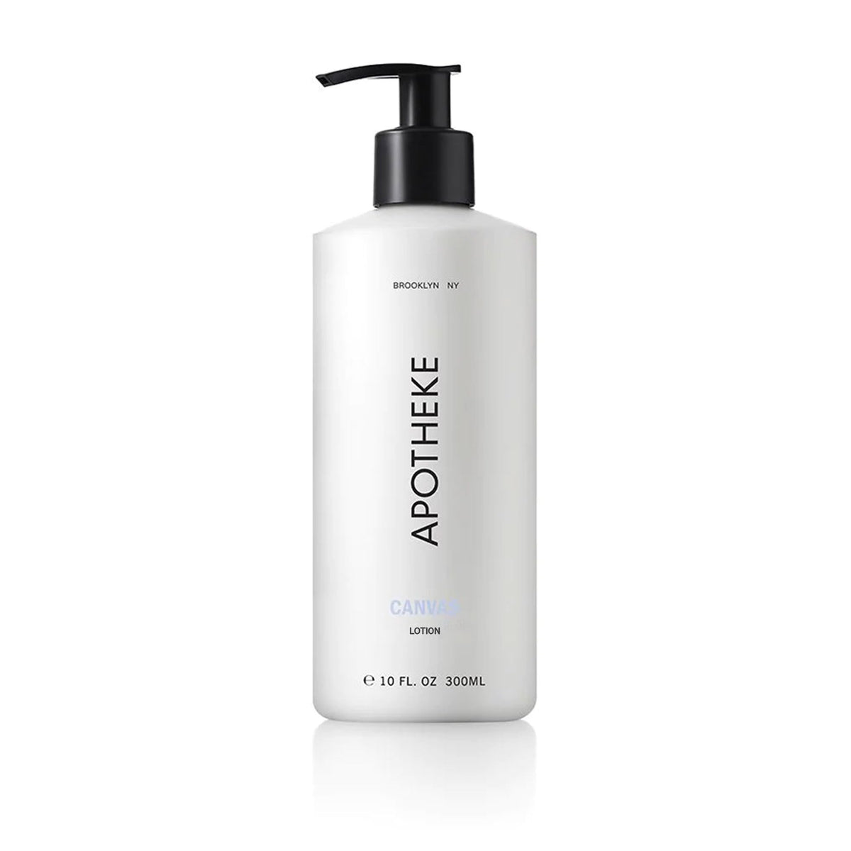 APOTHEKE Canvas front packaging showing bottle and label, presents elegant gift appeal
