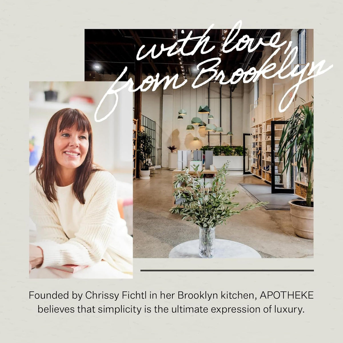 APOTHEKE Canvas gift presentation setting packaged attractively as a thoughtful luxury present