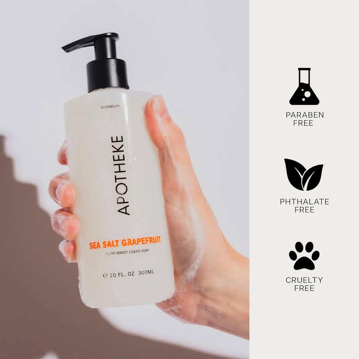 APOTHEKE bottle styled on a kitchen counter conveying fresh fragrance