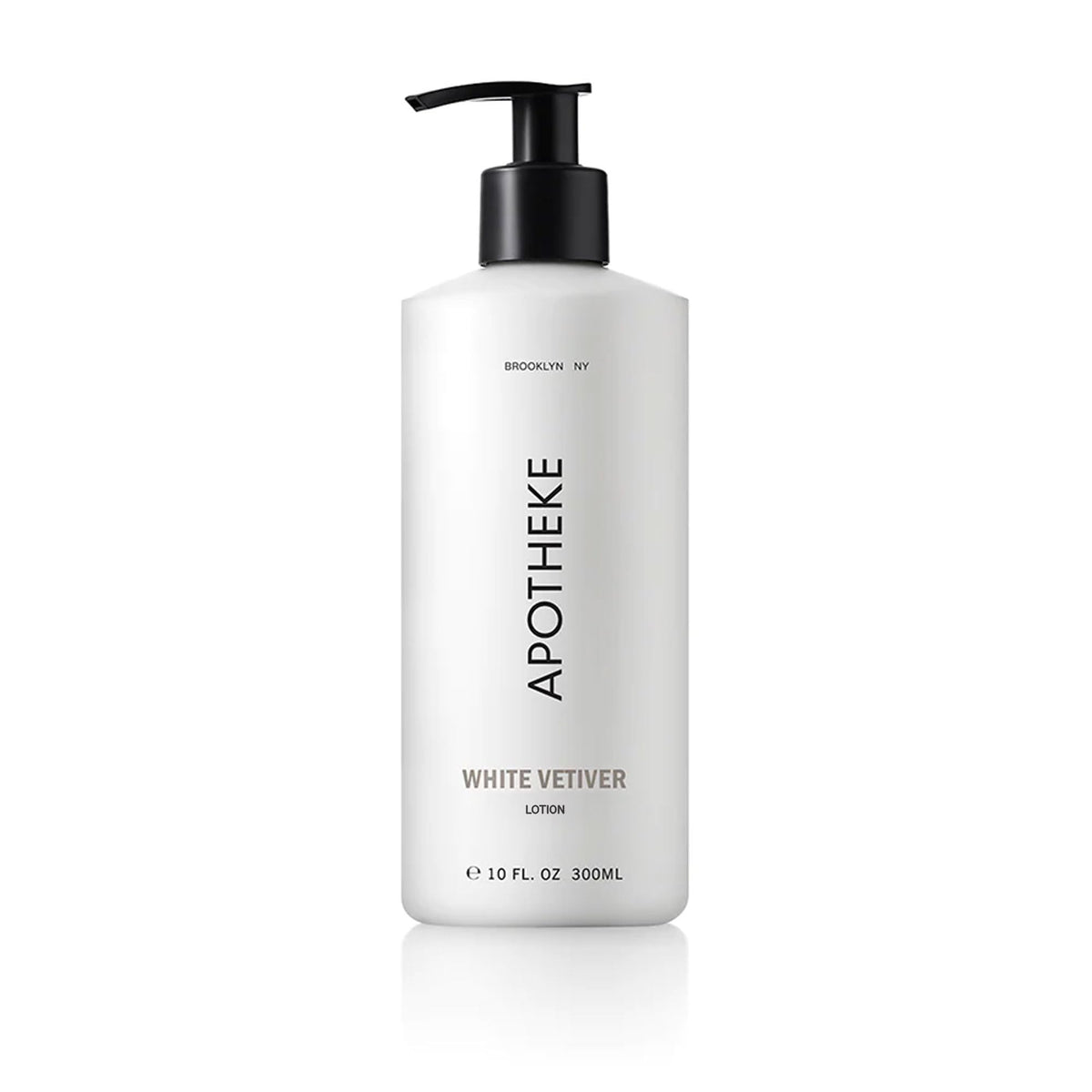 APOTHEKE front bottle view showing elegant packaging and moisturizing benefit