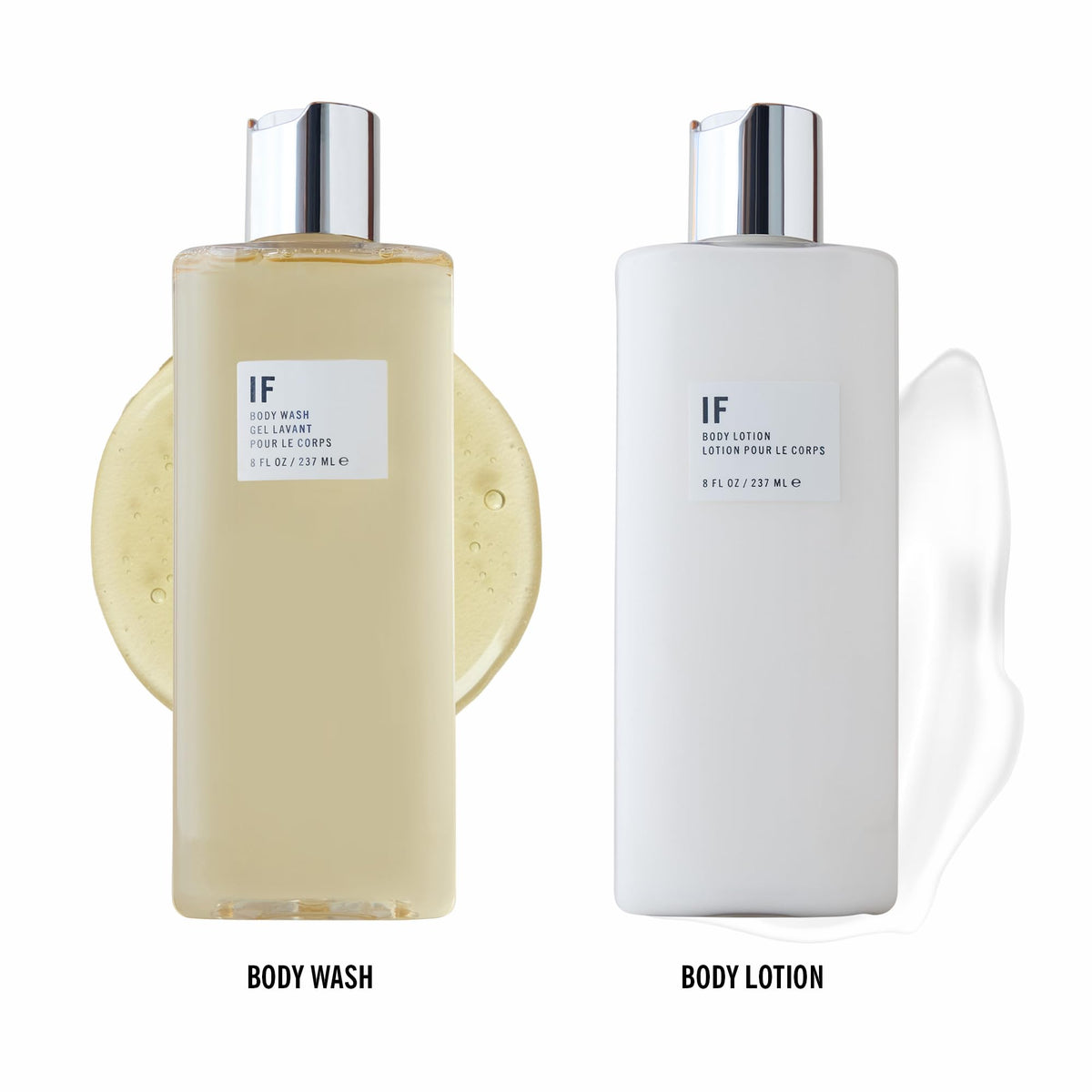 APOTHIA IF lotion beside an 8 oz measurement showing true size