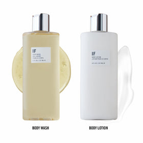 APOTHIA IF lotion beside an 8 oz measurement showing true size