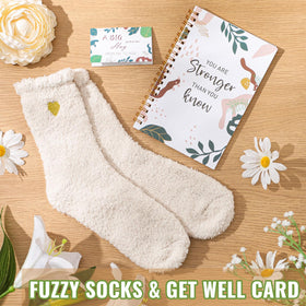 APRBOX soy wax candle and bath salts showing relaxing scent and unwind support