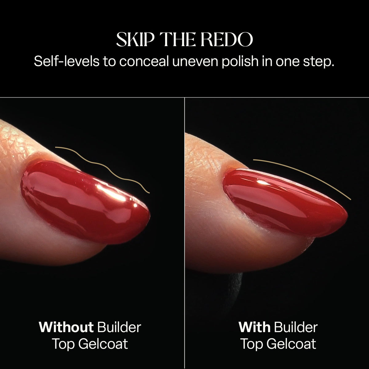 APRÉS sealing rhinestones on nail with gelcoat to lock in embellishments