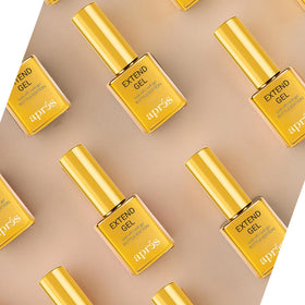 APRÉS gel being applied to Gel‑X tip in salon setting, ensures strong flexible bond