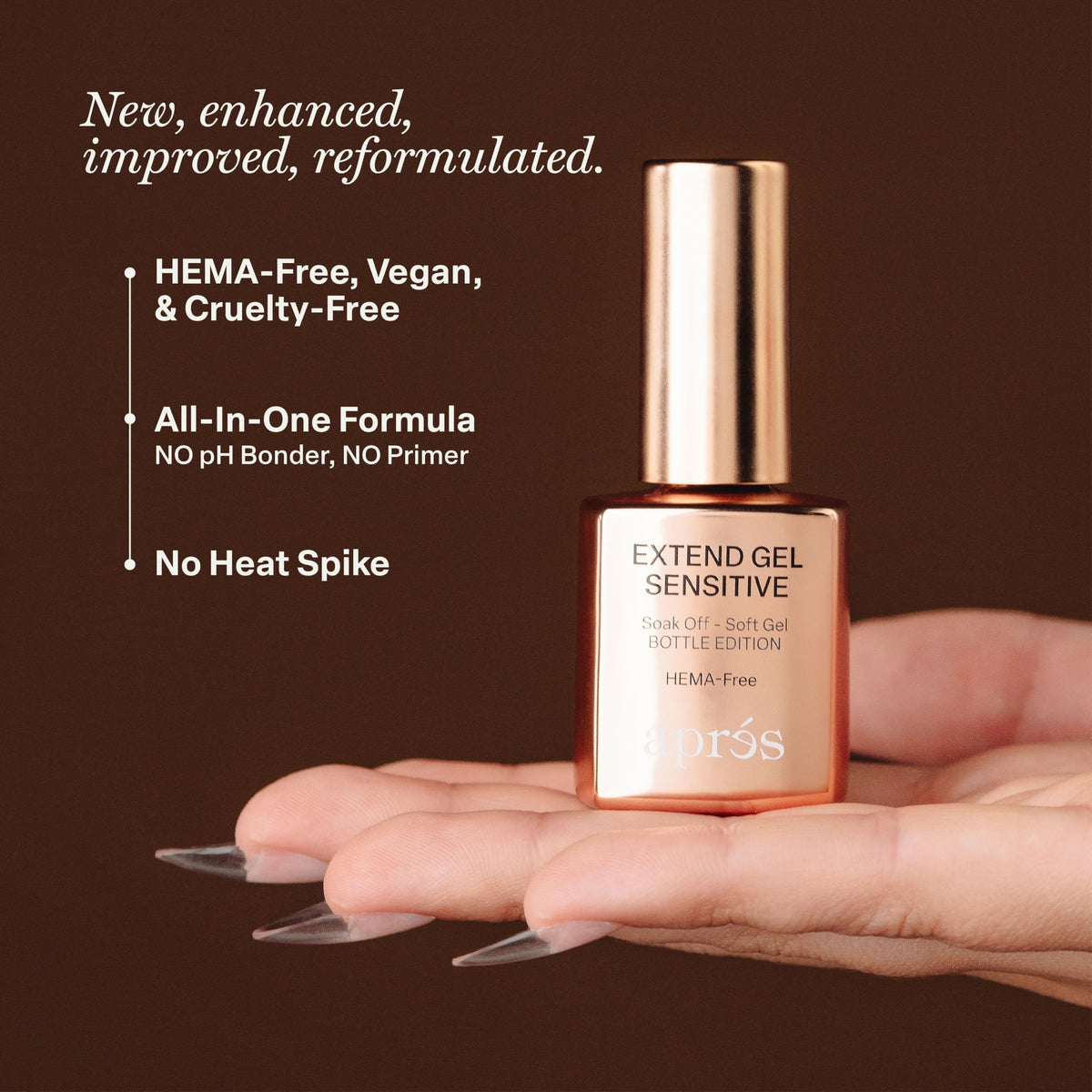 APRÉS gel droplet texture demonstrating thin consistency for precise application