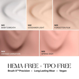 APRÉS Brush-X close-up PBT fibers deliver precise strokes and control