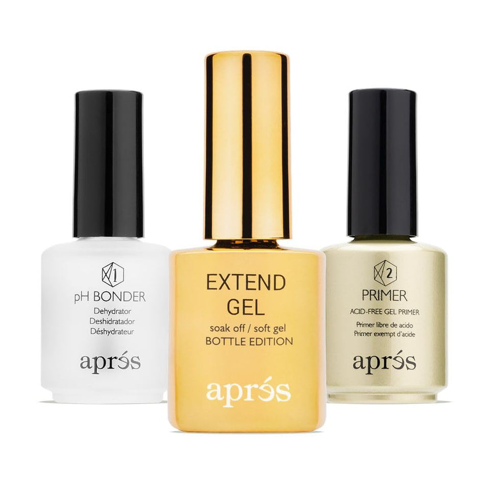 APRÉS bundle front packaging showing full 15 ml kit, professional results