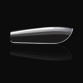 APRÉS clear tip texture detail demonstrating thin, flexible material benefit