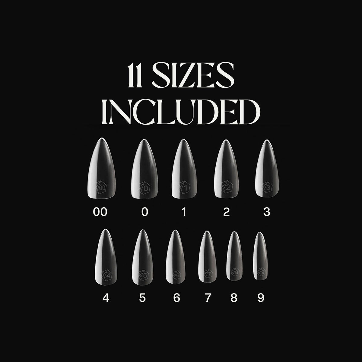 APRÉS close-up of natural stiletto tip profile displaying smooth finish and consistent shape