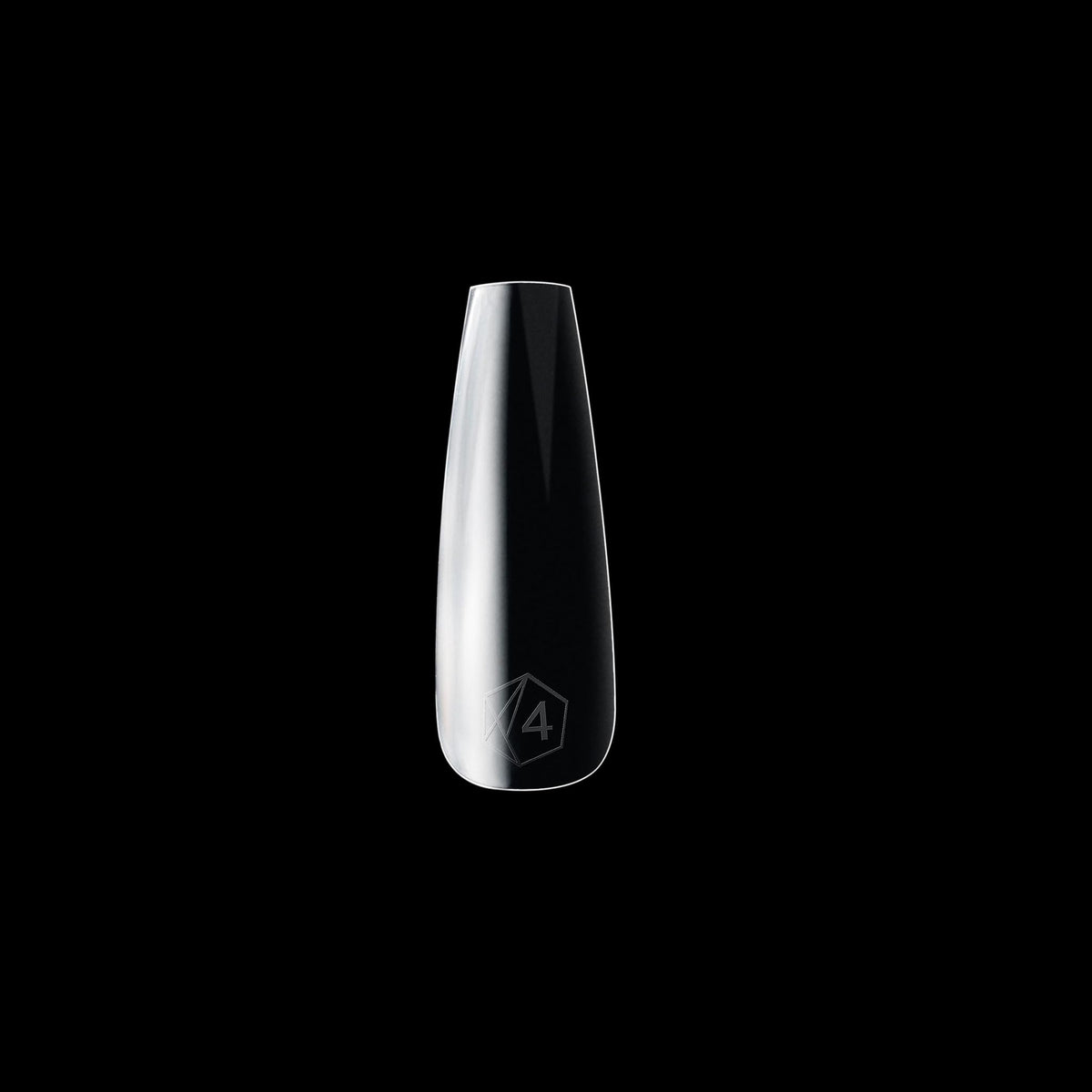 APRÉS side-by-side natural and sculpted coffin tips showing shape options