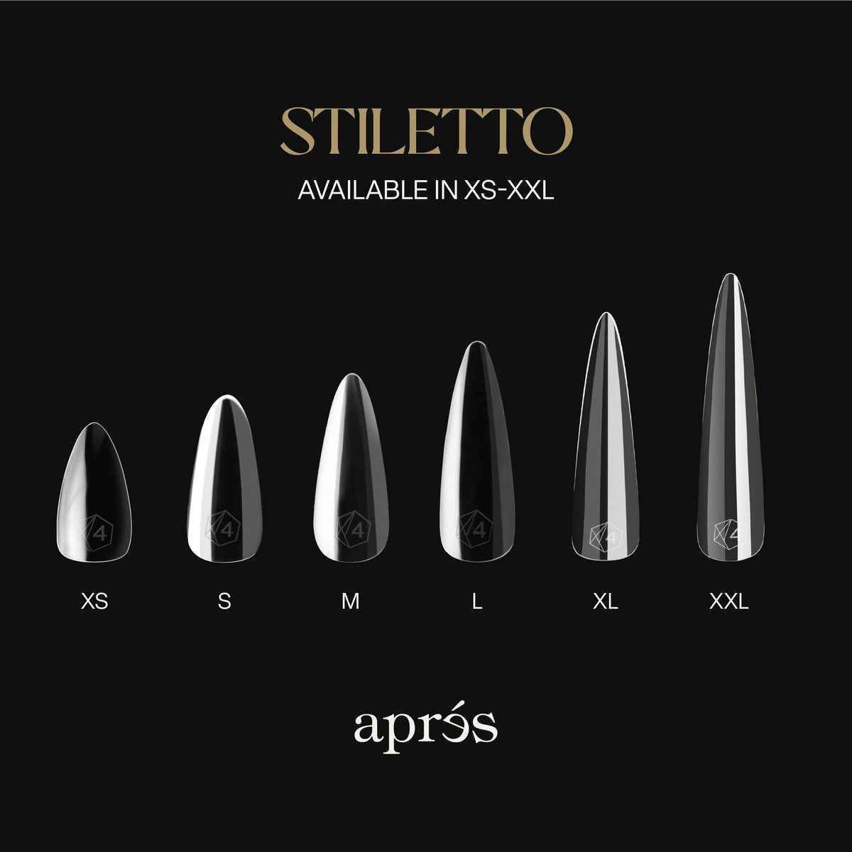 APRÉS detailed shot of thicker free edge highlighting strength and chip resistance