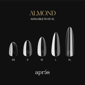 APRÉS focus on thicker free edge showing durability and chip resistance