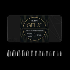 APRÉS front packaging box showing 280 tips and included sizes, conveys value