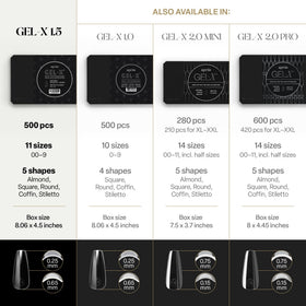 APRÉS label and specs showing size range and premium quality details