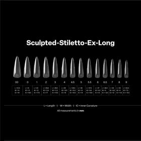APRÉS side-by-side Natural and Sculpted tips showing profile options for varied nail shapes