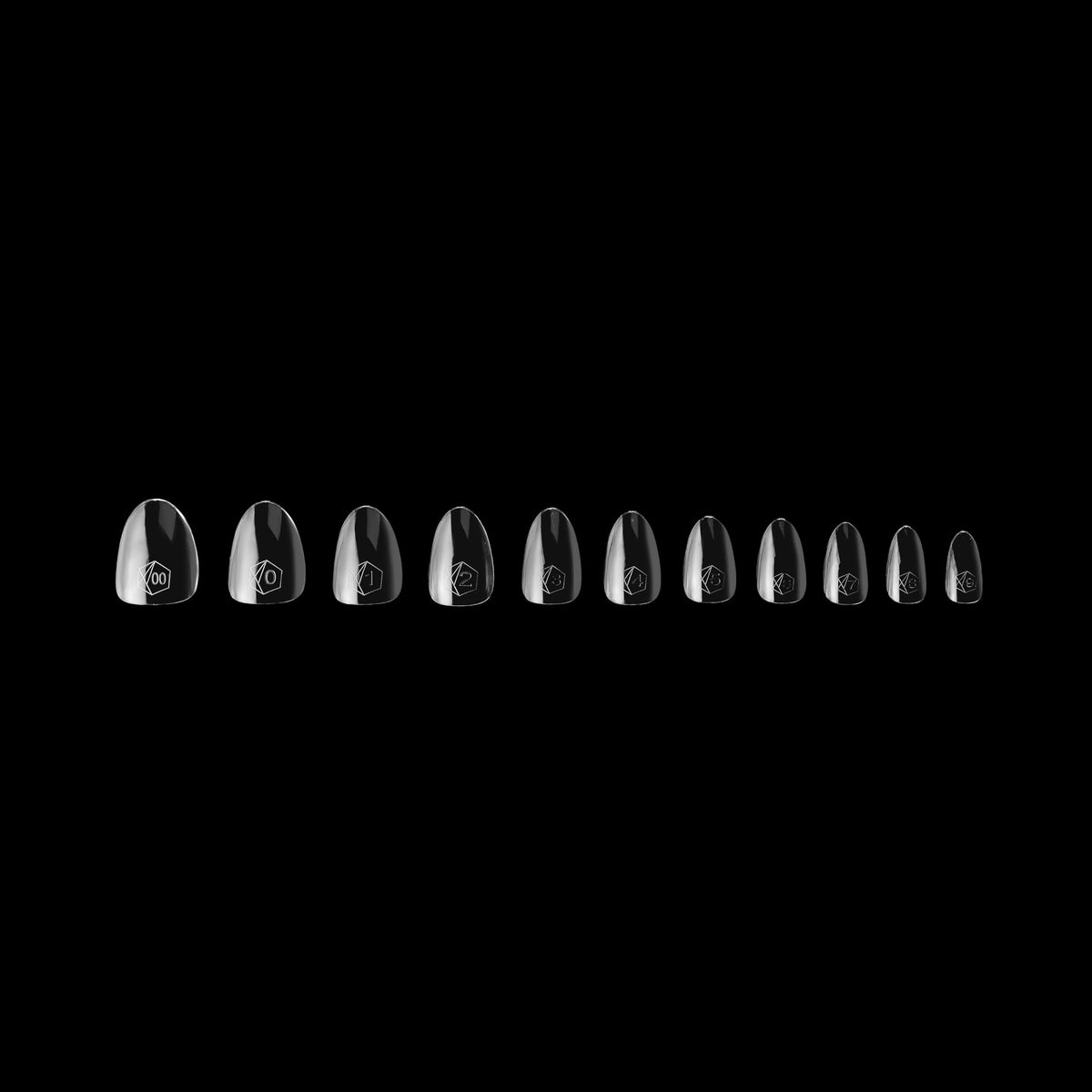 APRÉS arranged sizes display showing full 00–9 range for easy selection benefit