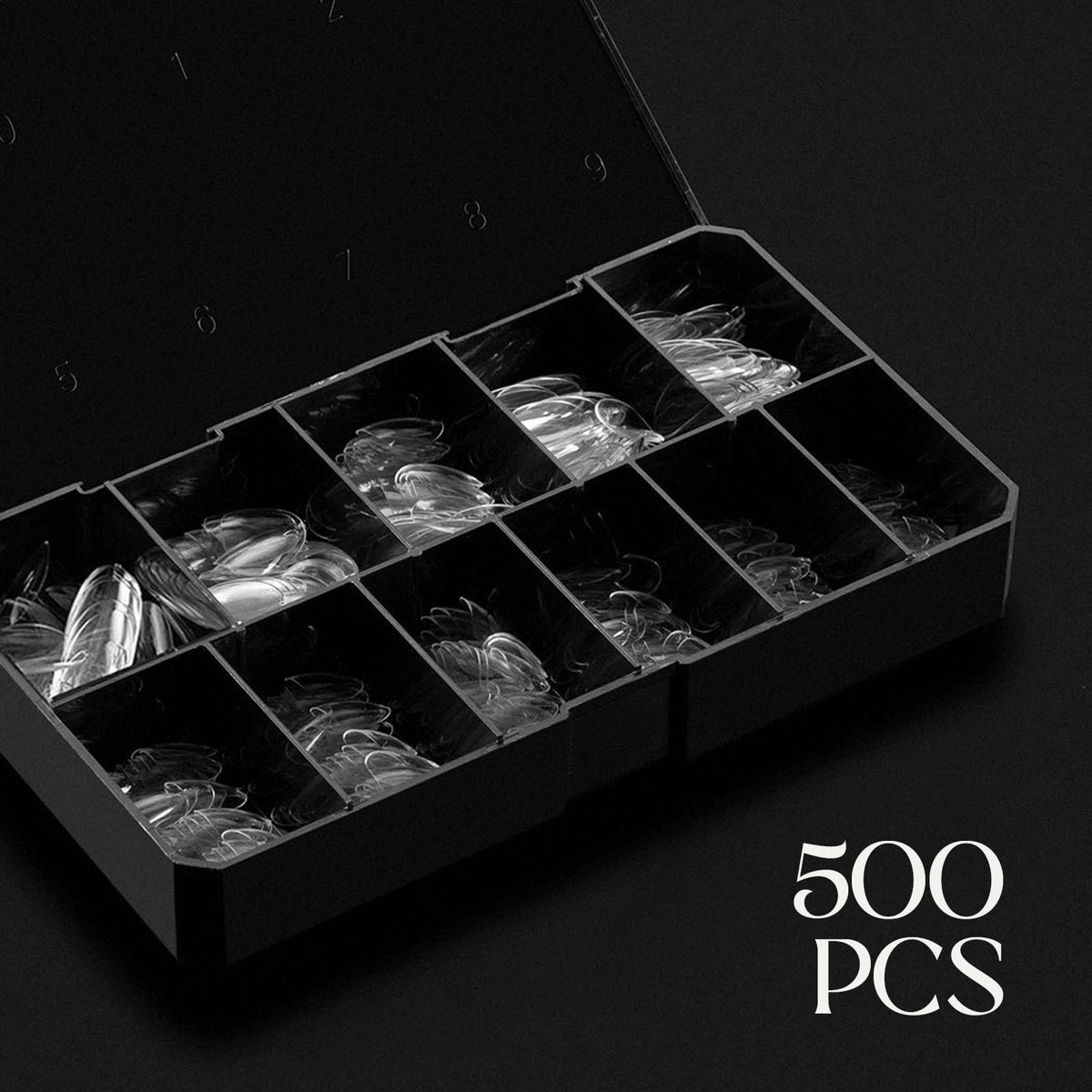 APRÉS layout image displaying all 11 sizes 00 to 9 for precise size selection