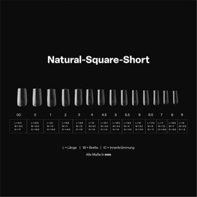 APRÉS spread of all 14 sizes 00–9 arranged to show full selection and inventory