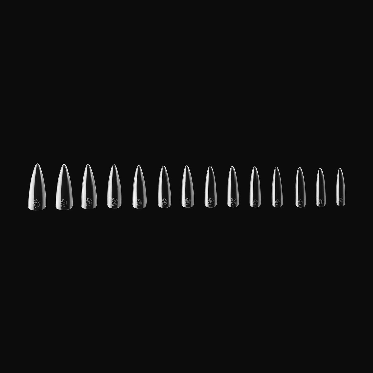 APRÉS open box revealing organized trays of 280 soft gel tips