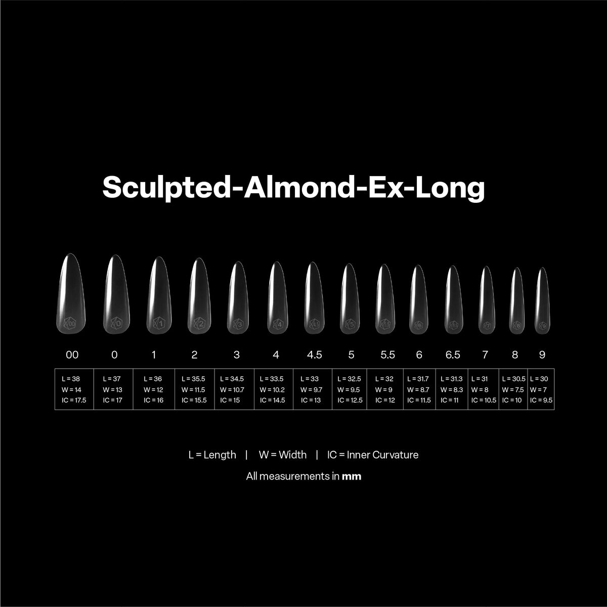 APRÉS display highlighting half sizes 4.5 5.5 6.5, improved sizing accuracy