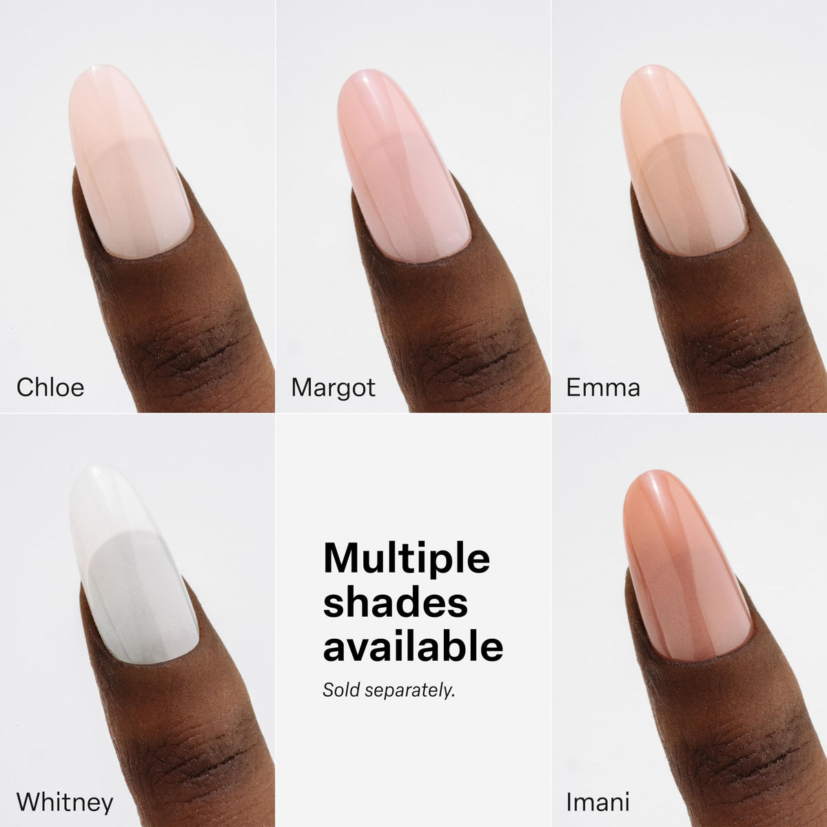 APRÉS application on a natural nail showing seamless blend benefit
