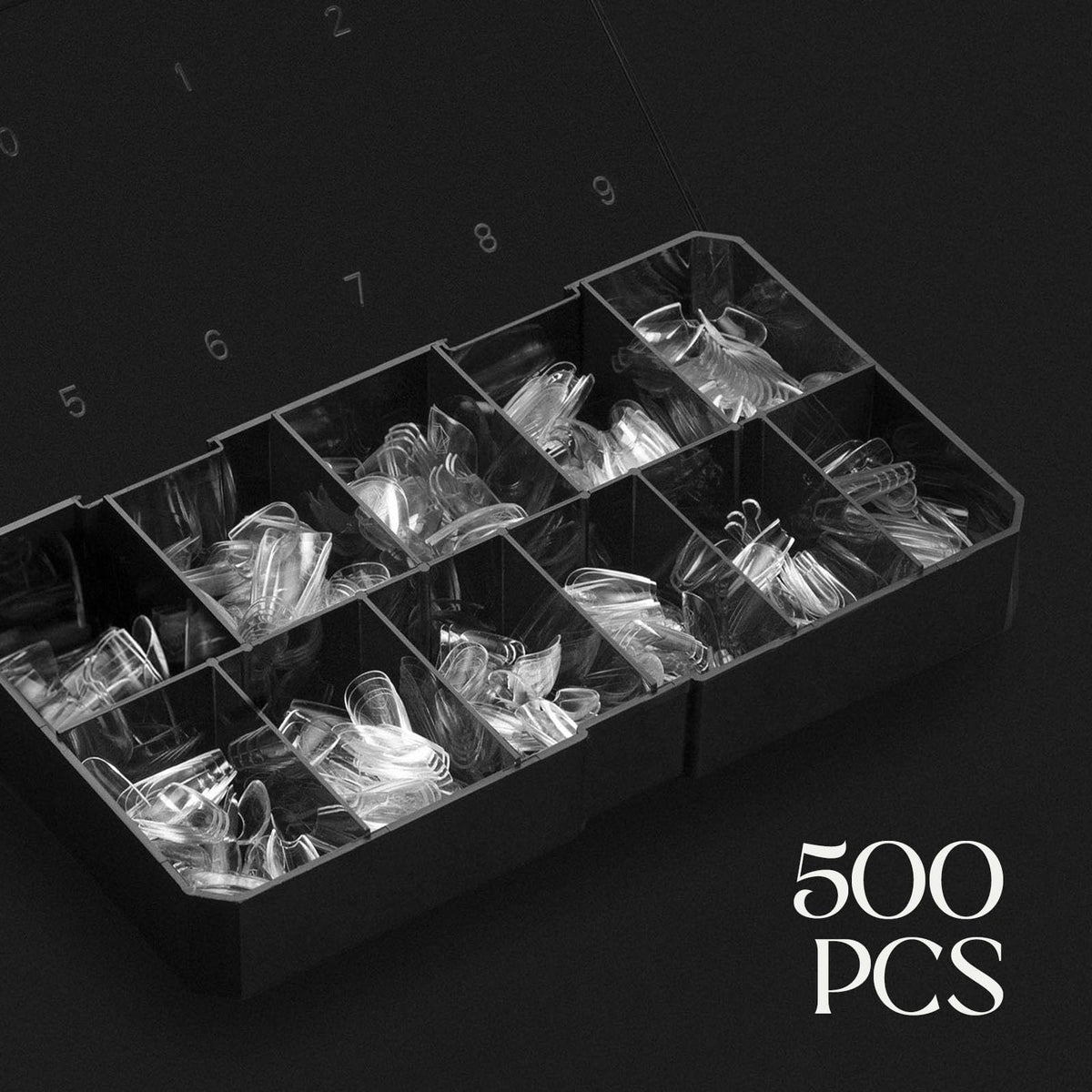 APRÉS size chart display illustrating 11 sizes for perfect matching