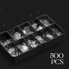 APRÉS size chart display illustrating 11 sizes for perfect matching