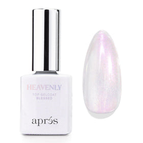 APRÉS front bottle view showing label and glossy finish benefit