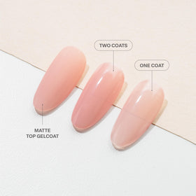 APRÉS Brush-X close-up inside bottle demonstrating precise application control and even strokes