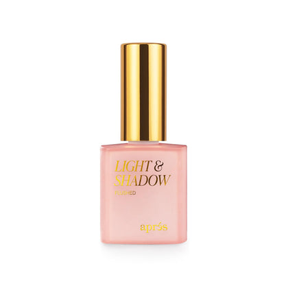 APRÉS bottle front packaging showing Spring Flushed shade and branding for clear identification