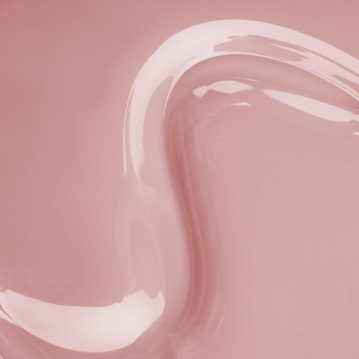 APRÉS swatch on natural nails displaying sheer finish and flattering spring pink tone