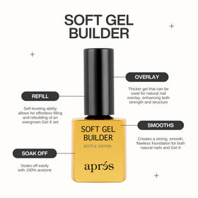 APRÉS brush applying gel demonstrating easy control and precise placement
