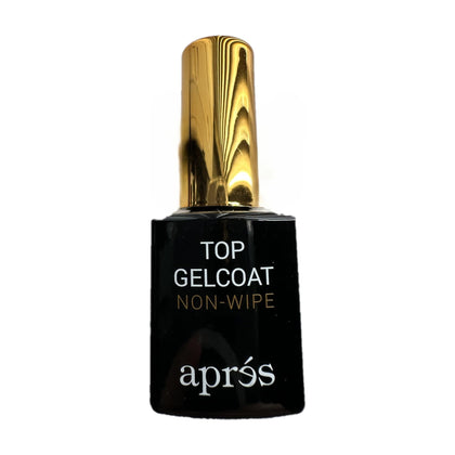APRÉS bottle front view showing label and glossy top coat benefit