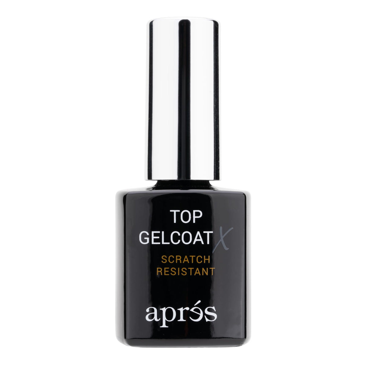 APRÉS front packaging of Top Gelcoat X showing glossy finish benefits