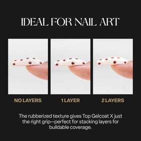 APRÉS on gel couleur manicure demonstrating instant non-wipe shine