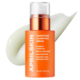 APRILSKIN bottle front packaging showing compact clarifying serum
